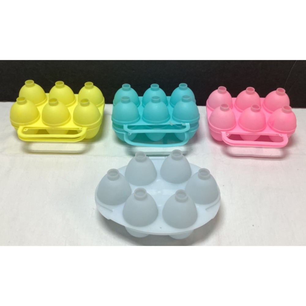 Lot of 4 Plastic Jell-O Egg Jiggler Molds